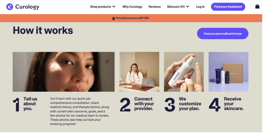 Successful landing page
